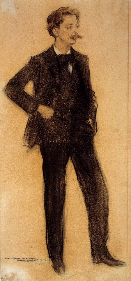 Ramon Casas - MNAC- Enric Granados- 027628-D 006620