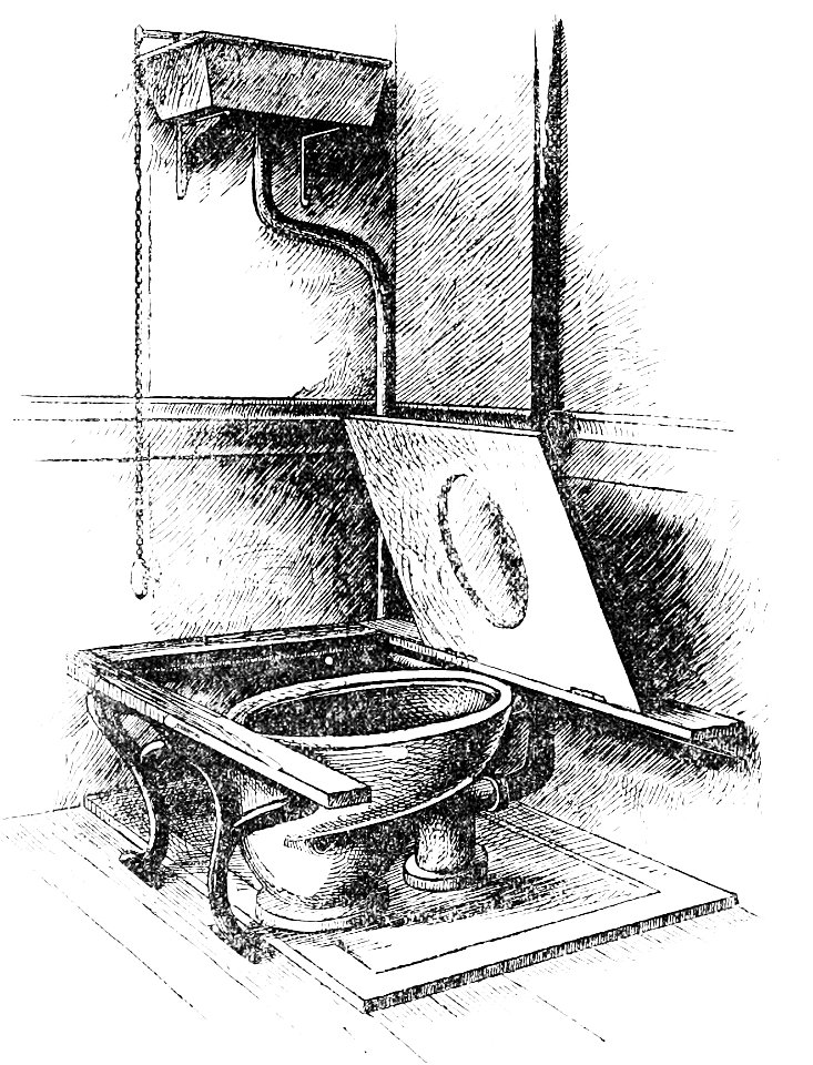 PSM V34 D326 Late 19th century sanitary water closet and drainage