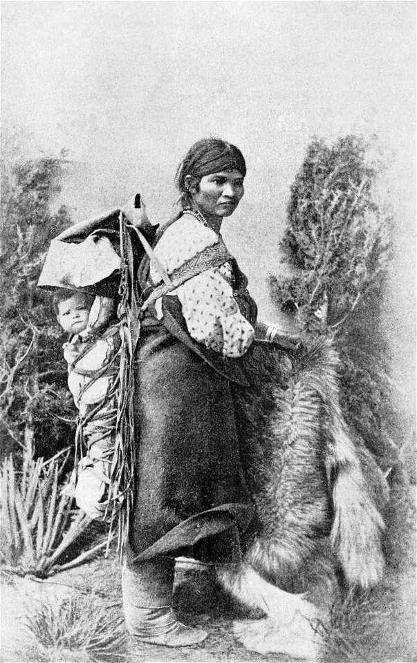 PSM V39 D554 Navajo woman carrying her baby