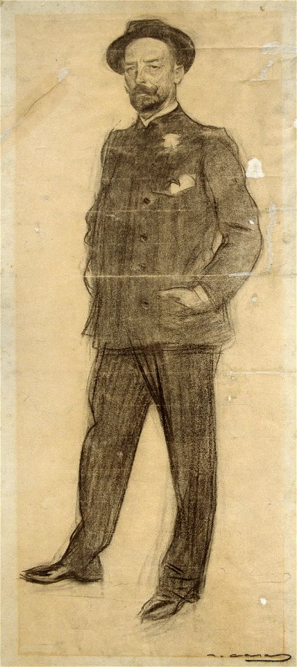 Ramon Casas - MNAC- Baldomer Galofre- 027272-D 006423