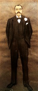 Ramon Casas- Retrat d'Albert Bernís- MNAC GDG 27569