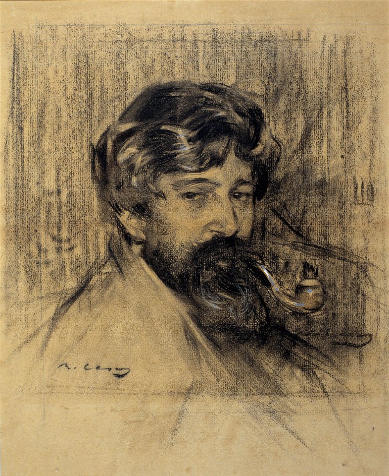 Ramon Casas - Portrait of Santiago Rusiñol - Google Art Project