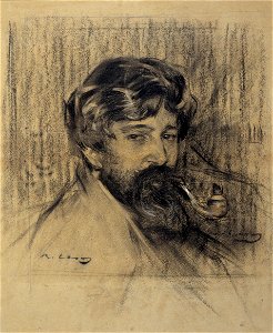 Ramon Casas - Portrait of Santiago Rusiñol - Google Art Project