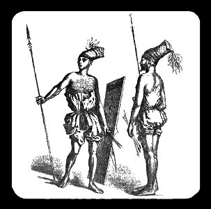 PSM V39 D816 Monbutto warriors dressed in urostigma bark