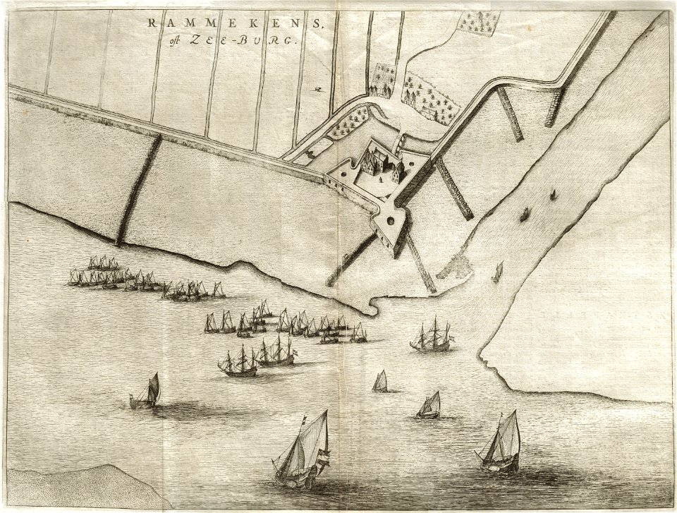 Rammekens 1649 Blaeu HR