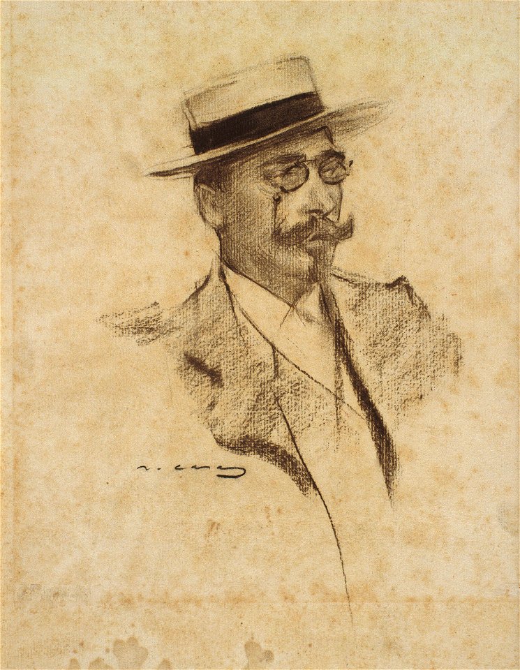 Ramon Casas - MNAC- Henri François Roujon- 027642-D 006634