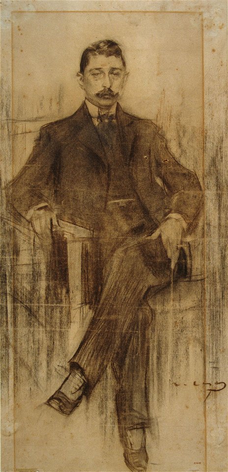 Ramon Casas - MNAC- Albert Rusiñol- 027608-D 006598
