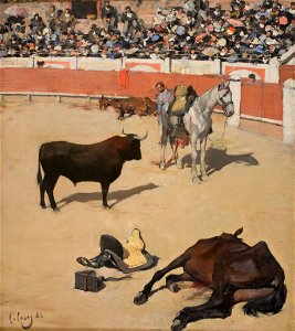 Ramon Casas - Bulls (Dead Horses) - Google Art Project