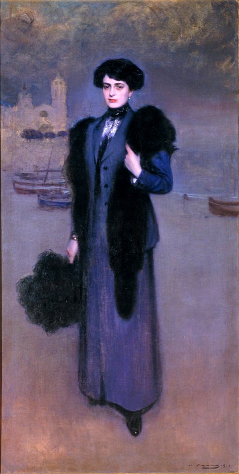 Ramon Casas - Portrait of Dolors Vidal - Google Art Project