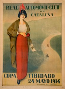 Ramon Casas - Real Automóvil-Club de Cataluña. Copa Tibidabo - Google Art Project. Free illustration for personal and commercial use.