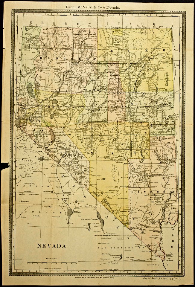 Rand, McNally & Co.'s map of Nevada (NBY 15532)