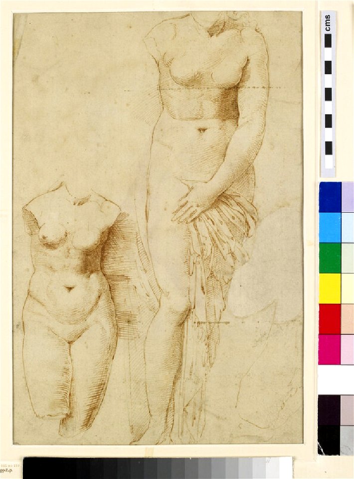 Raphael - circle of - Recto Two Figures of Aphrodite, WA1846.261
