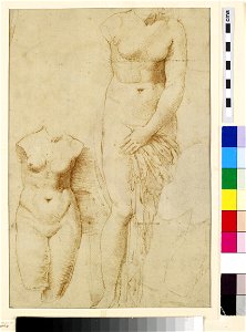 Raphael - circle of - Recto Two Figures of Aphrodite, WA1846.261