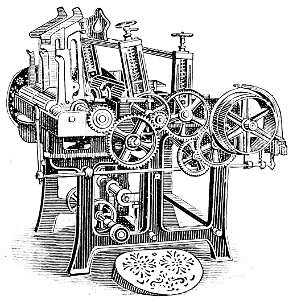 PSM V39 D312 A gilling machine. Free illustration for personal and commercial use.