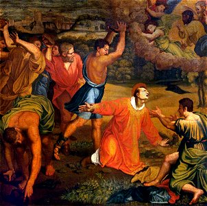 Raphael (1483-1520) (after) - The Stoning of Saint Stephen - 1257108 - National Trust. Free illustration for personal and commercial use.