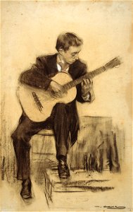 Ramon Casas - MNAC- Miquel Llobet- 027615-D 006604