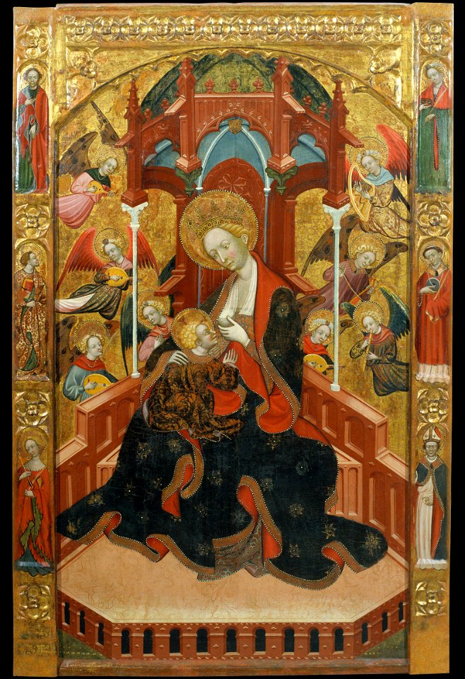 Ramon de Mur - Virgin Suckling the Child - Google Art Project