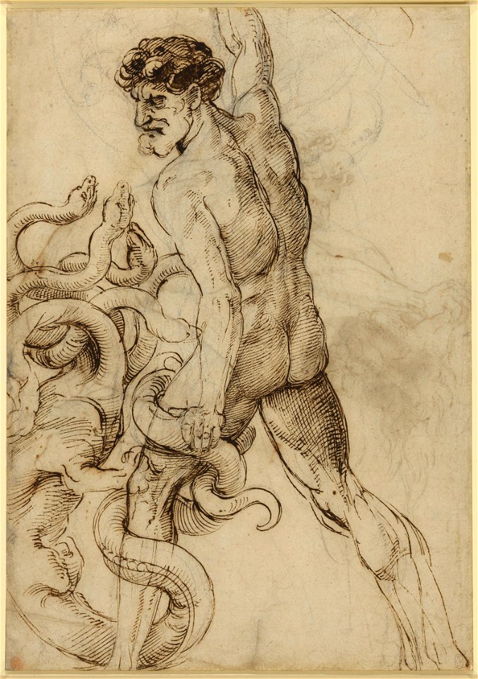 Raphael - Recto Hercules and the Hydra, RCIN 912758