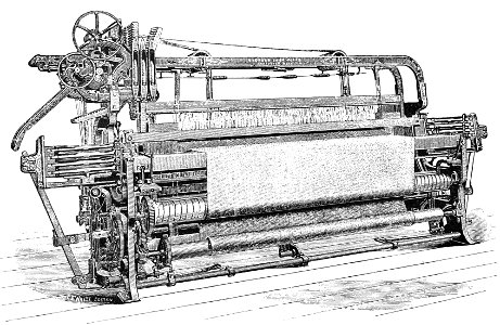 PSM V39 D324 Knowles open shed fancy loom. Free illustration for personal and commercial use.