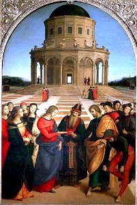 Raphael Marriage of the Virgin. Free illustration for personal and commercial use.