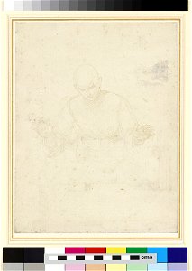 Raphael - Recto Study for a half-length Figure with Arms spread, WA1846.175