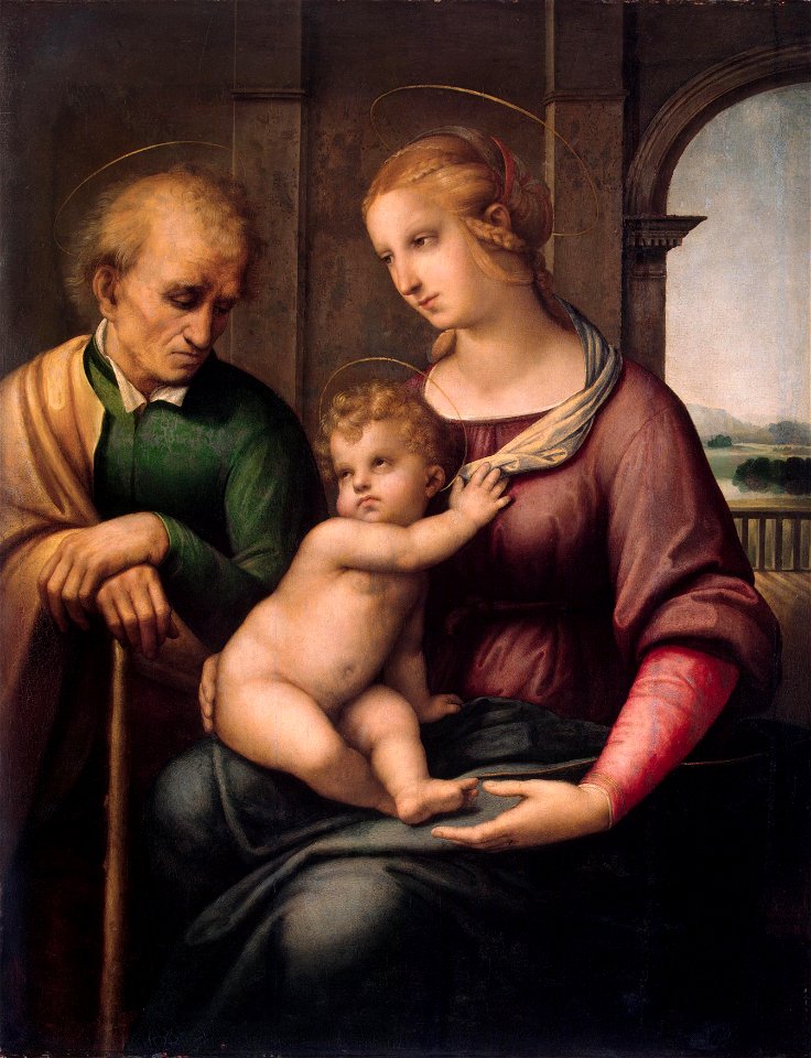 Raphael Madonna with Beardless St. Joseph
