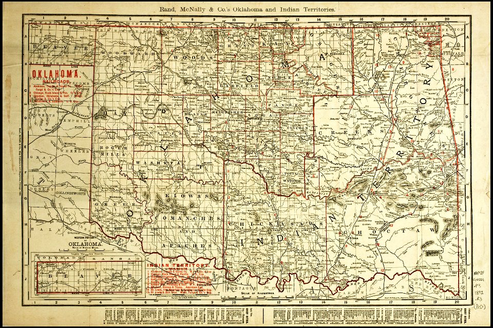 Rand, McNally & Co.'s map of Oklahoma and Indian Territories (NBY 15598)