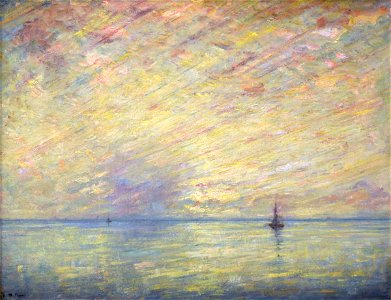 Henry Ward Ranger - Marine - Green and Gold - 1928.70.1 - Reading Public Museum
