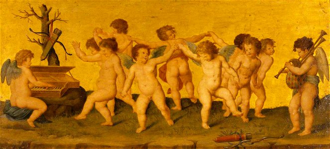 Raphael (1483-1520) (after) - Amorini Dancing (after a Marcantonio engraving supposedly after Raphael) - 609029 - National Trust
