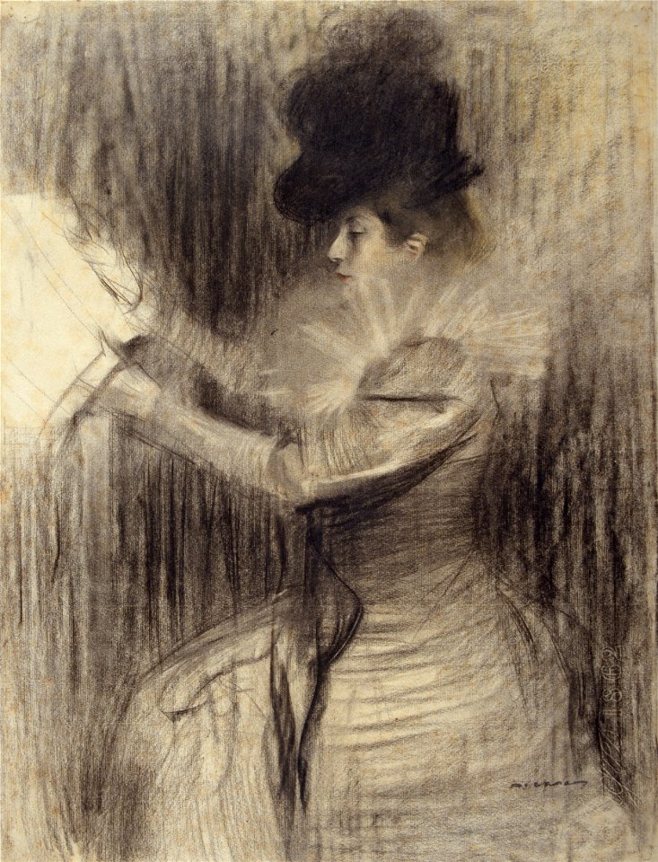Ramon Casas - Female Figure - Google Art Project