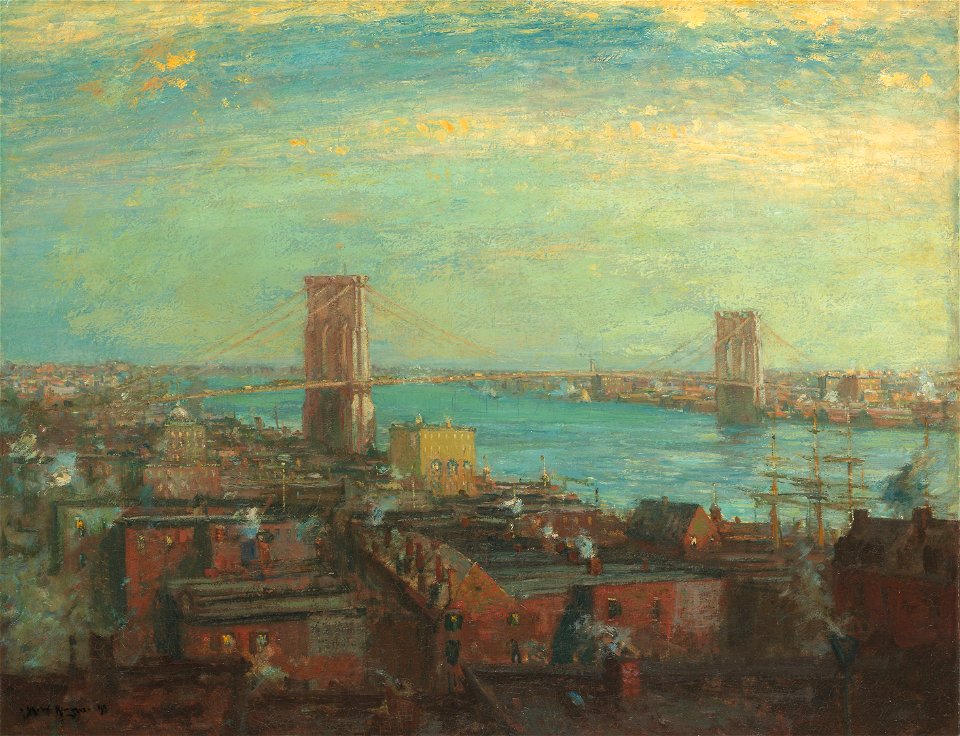 Henry Ward Ranger - Brooklyn Bridge - 1925.720 - Art Institute of Chicago