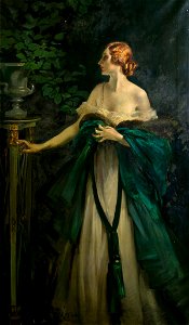 Ranken, William Bruce Ellis; Portrait of a Lady in Green