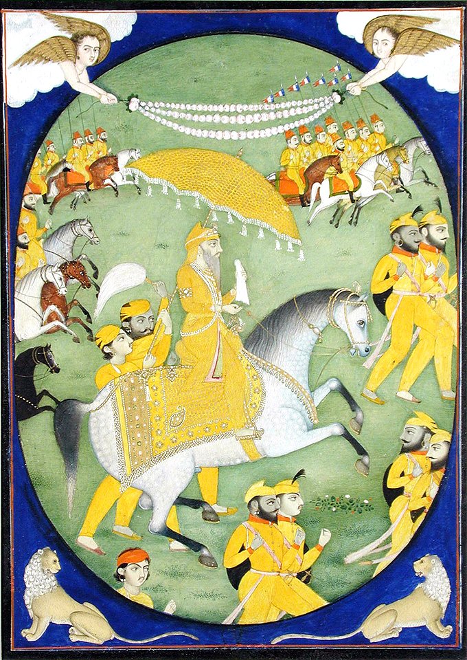 Ranjit Singh Equestrian in Saffron Robes (6125138516)