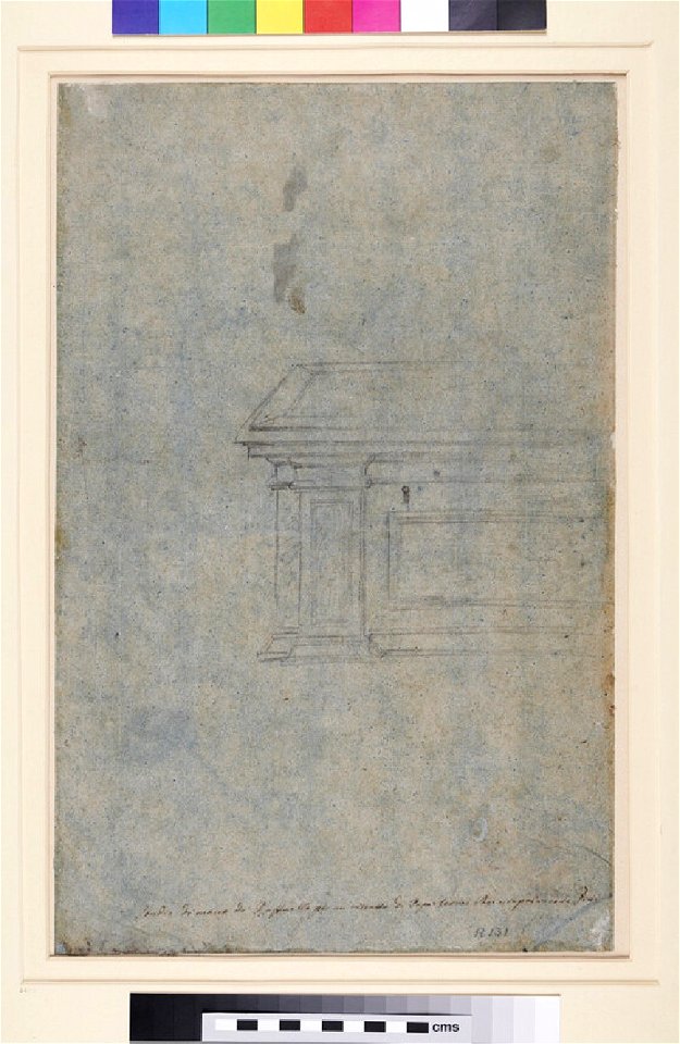 Raphael - after - Verso Sketch of a Chest or Casket, WA1846.281