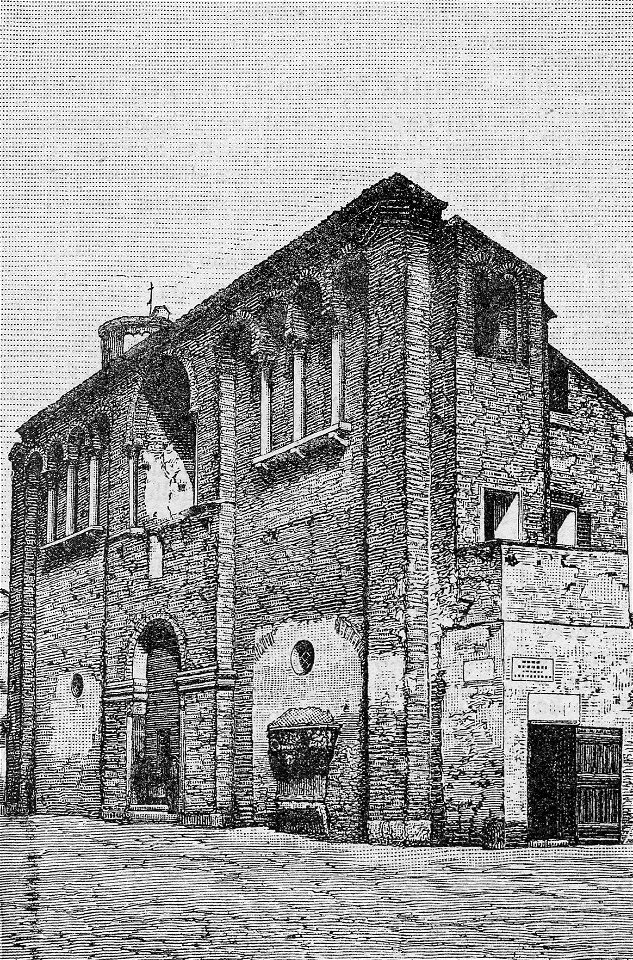 Ravenna – Avanzi del Palazzo di Teodorico (xilografia)