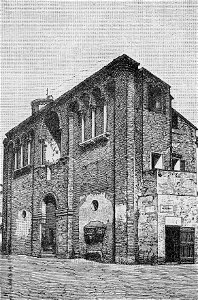 Ravenna – Avanzi del Palazzo di Teodorico (xilografia)
