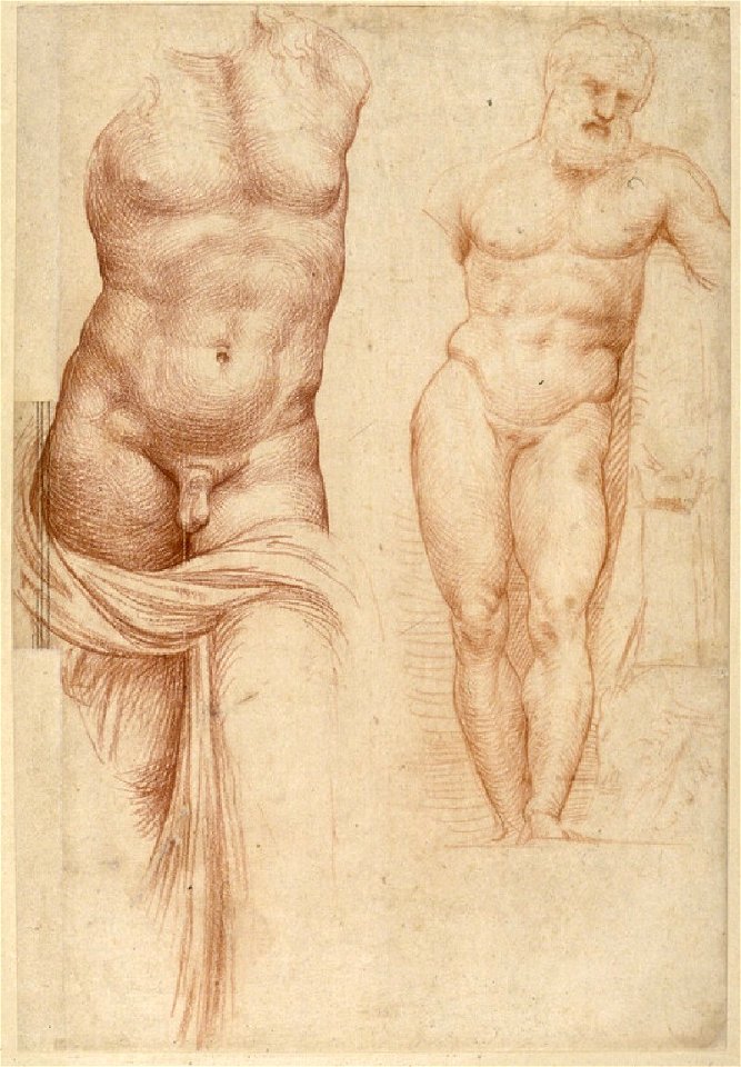 Raphael - formerly attributed to - Apollo and Hercules, WA1846.262