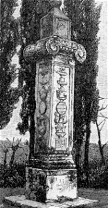 Ravenna – Colonna dei Francesi (xilografia)