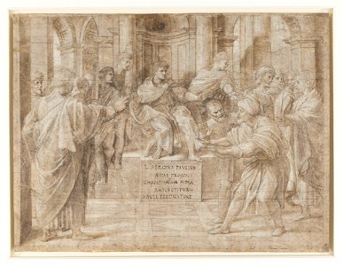 Raphael - The Conversion of the Proconsul c.1514, RCIN 912750