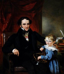 Ramsay Richard Reinagle (1775-1862) - Sir George Crewe (1795–1844), 8th Bt, and His Son, Later Sir John Harpur Crewe, 9th Bt (1824–1886) - 290438 - National Trust