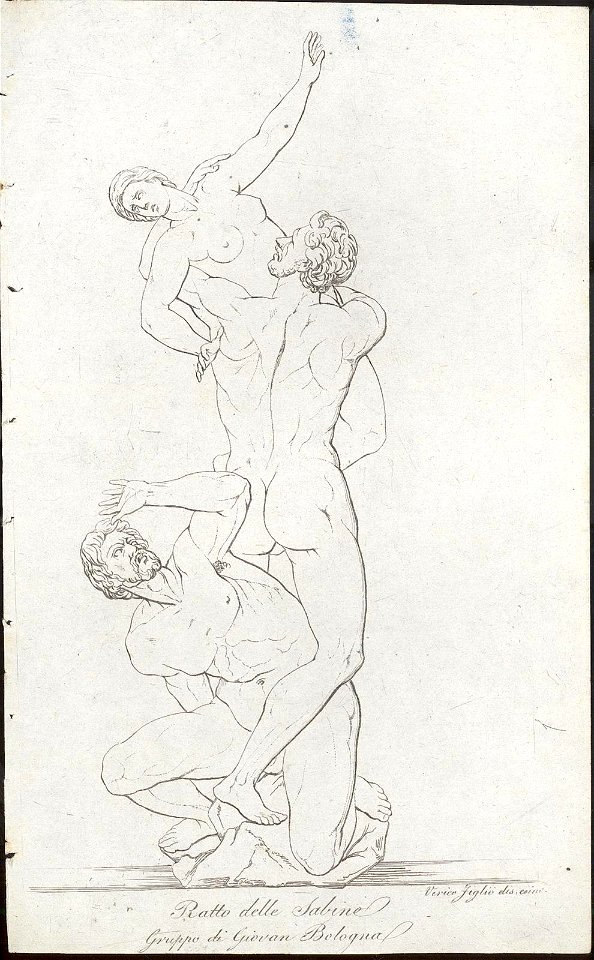 Ratto delle Sabine. Gruppio di Giovani Bologna, objectnr A 59363
