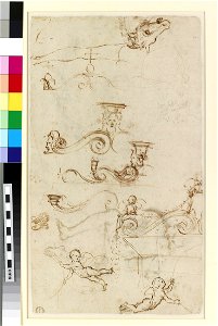 Raphael - Verso Sheet of studies mainly of ornamental details, WA1846.147