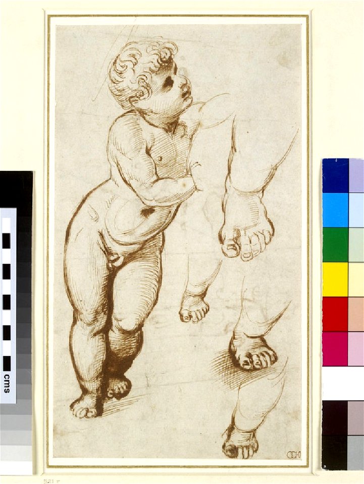 Raphael - Recto The Infant Christ and other Studies, WA1855.91