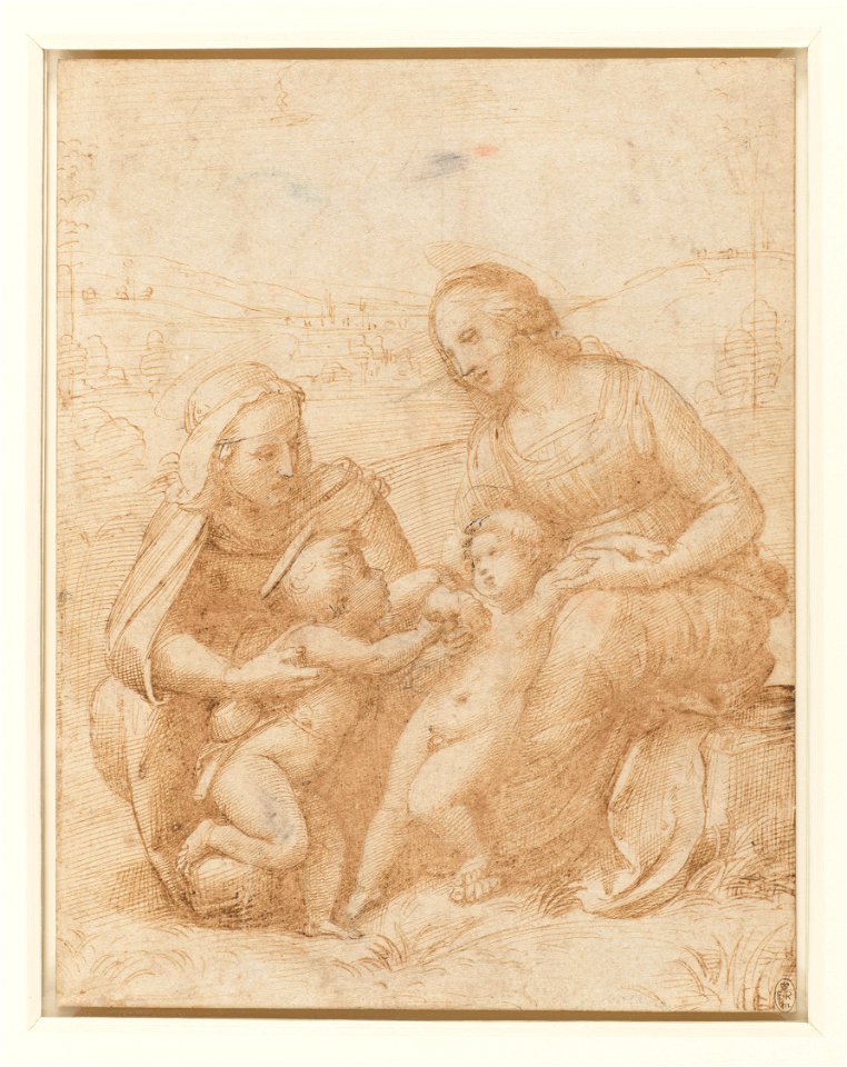 Raphael - The Virgin and Child with St Elizabeth and the Infant St John c.1506, RCIN 912738
