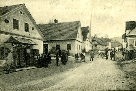 Razglednica Begunj pri Cerknici 1908 (4)