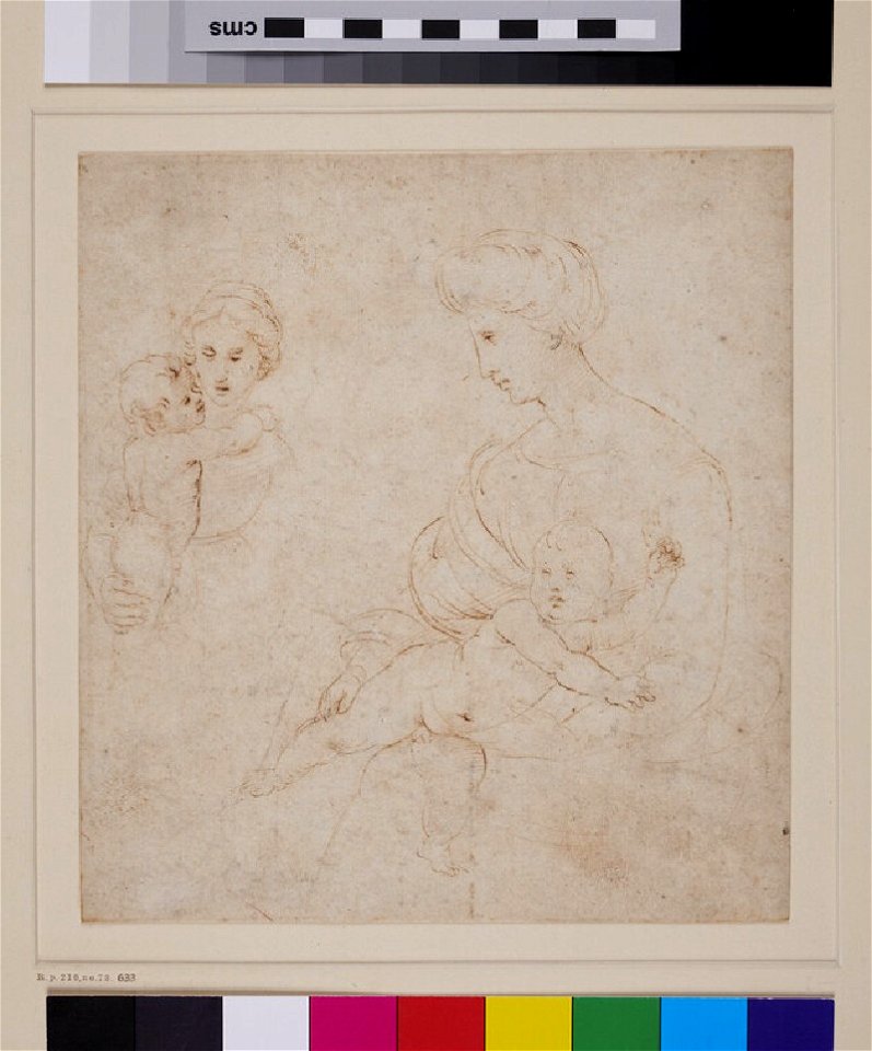 Raphael - after - Two Studies of the Virgin and Child, WA1846.266
