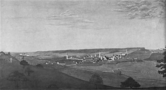 Ravensburg von Südwesten um1800