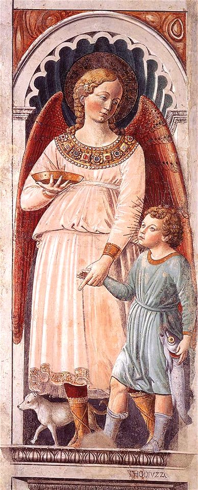 Raphael and Tobias by Gozzoli