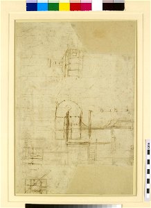 Raphael - Verso Various roughly sketched ground plans, WA1846.215