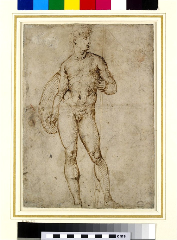 Raphael - Recto A Youthful Warrior, WA1846.163
